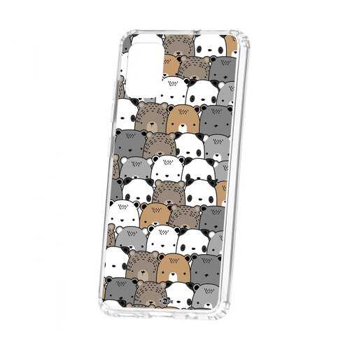 Чехол Kruche Samsung Galaxy A51 Print Медвежата