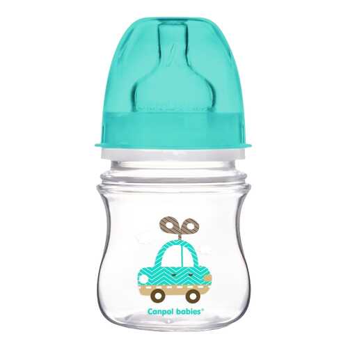 Бутылочка Canpol EasyStart Toys PP 0+ 120 мл голубой