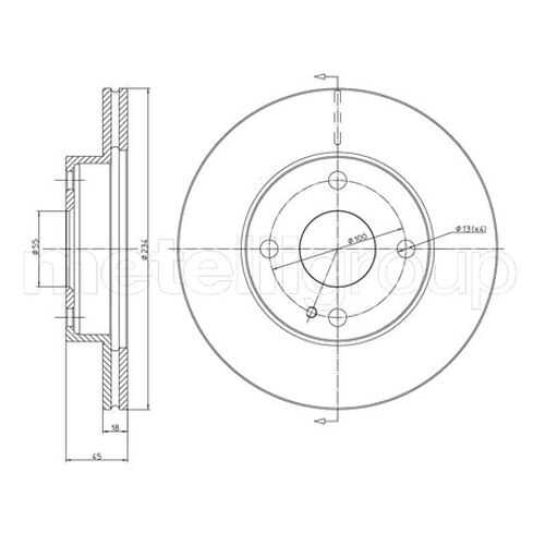 Тормозной диск METELLI 23-0276