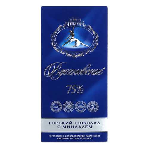 Шоколад горький Вдохновение с миндалем 75% 100 г