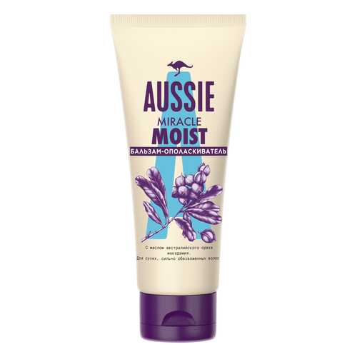 Бальзам-Ополаскиватель Aussie Miracle Moist Для Сухих Волос 200мл