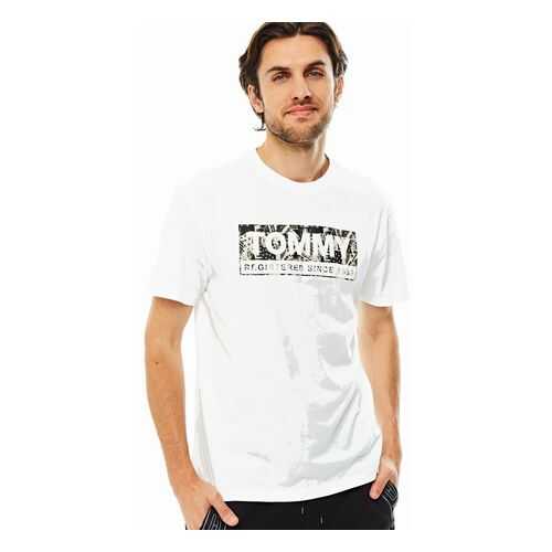 Футболка мужская Tommy Jeans DM0DM08671 BDS белая XXL