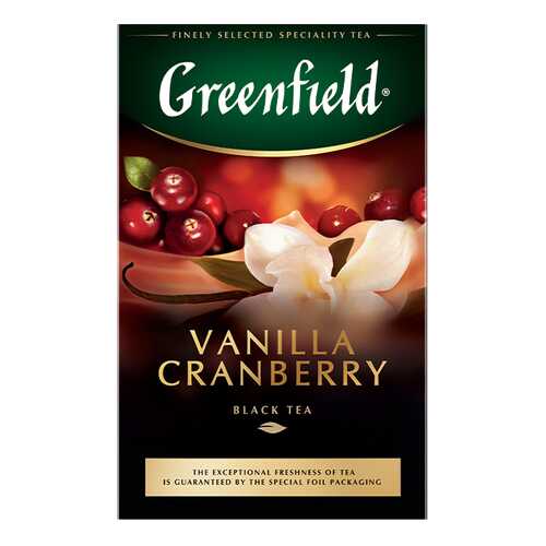 Чай черный листовой Greenfield Vanilla Cranberry 100 г
