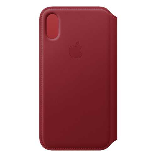 Кейс для iPhone Apple Folio XS кожаный красный MRWX2ZM/A
