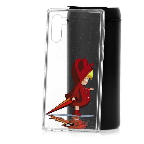 Чехол Kruche Print для Samsung Galaxy Note 10 Девочка с зонтом