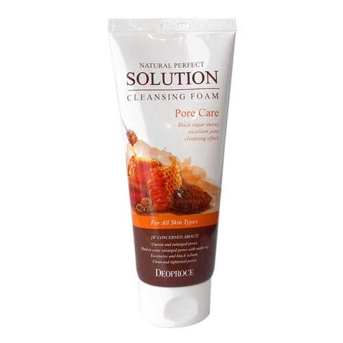 Пенка для умывания Deoproce Natural Perfect Solution Cleansing Foam Pore Care 170 г