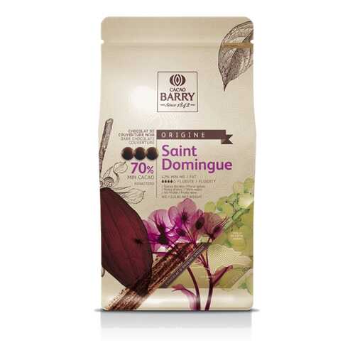 Шоколад Cacao Barry SAINT DOMINGUE - Темный горький, 70%, 1кг.