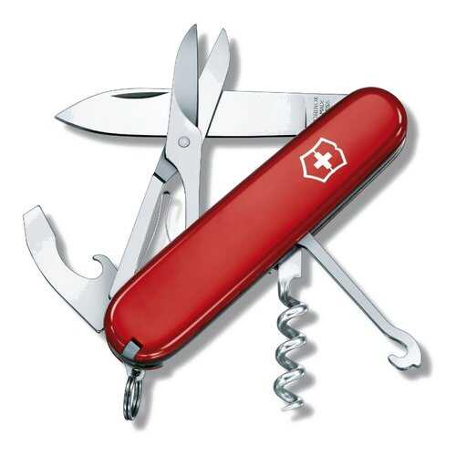 Мультитул Victorinox Compact 1.3405 91 мм красный, 15 функций