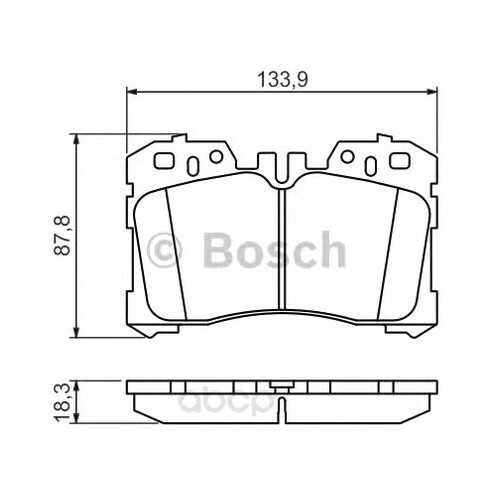Тормозные колодки дисковые Bosch 0986494423