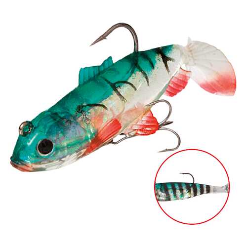 Виброхвост оснащенный Mikado Crystal Fish WXH-63 6 см, 8, 2 шт.