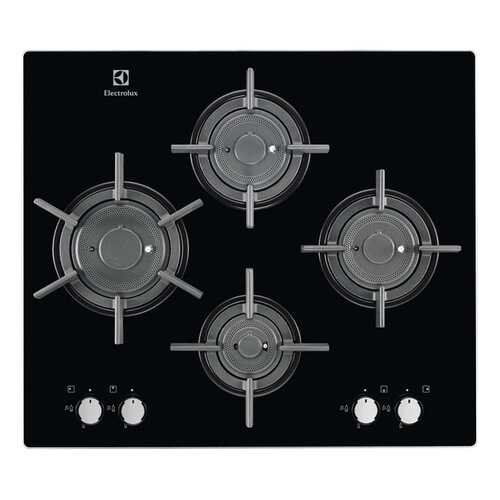 Встраиваемая варочная панель газовая Electrolux EGT96647LK Black/Silver