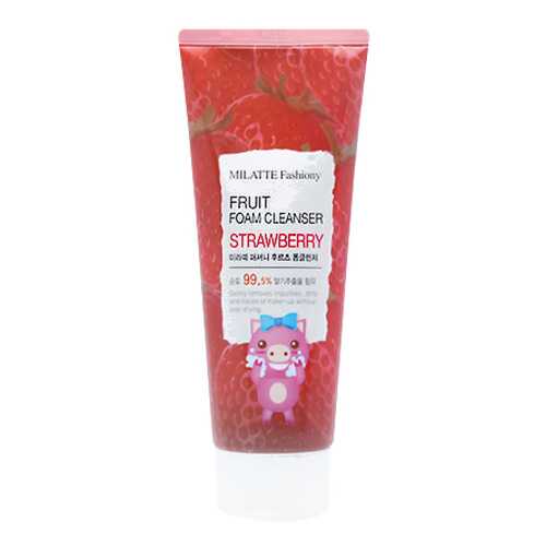 Средство для умывания MILATTE Fashiony Fruit Foam Cleanser Strawberry 150 мл