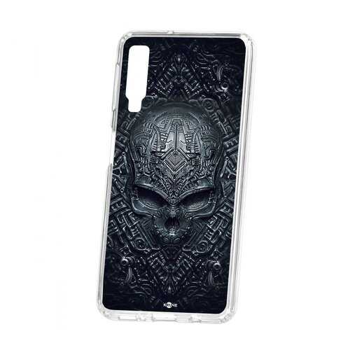 Чехол Kruche Samsung Galaxy A7 (2018) A750 Print Череп техно