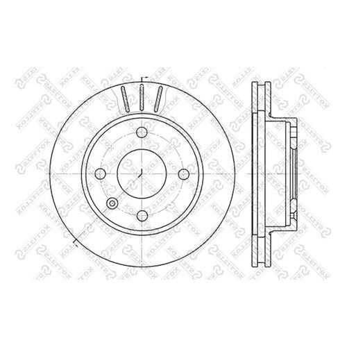 Тормозной диск Stellox 6020-2514V-SX