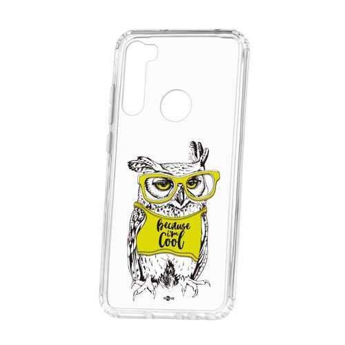 Чехол Kruche Xiaomi Redmi Note 8T Print Сова в очках