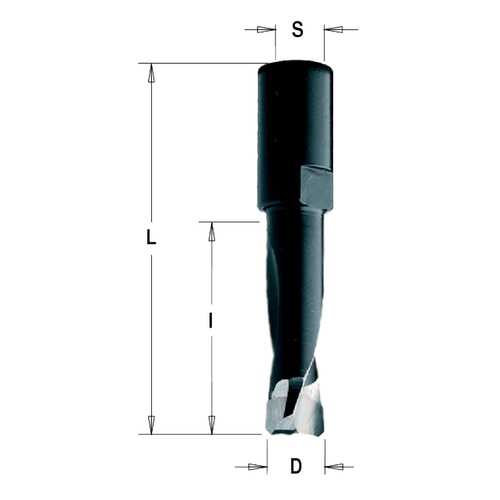Фреза HW для DOMINO-FESTOOL 8x28x49 Z=2 S=M6x0,75 RH CMT 380.080.11