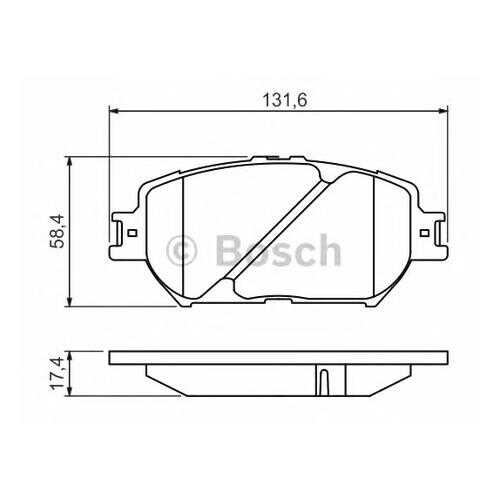 Комплект тормозных колодок Bosch 0986494418