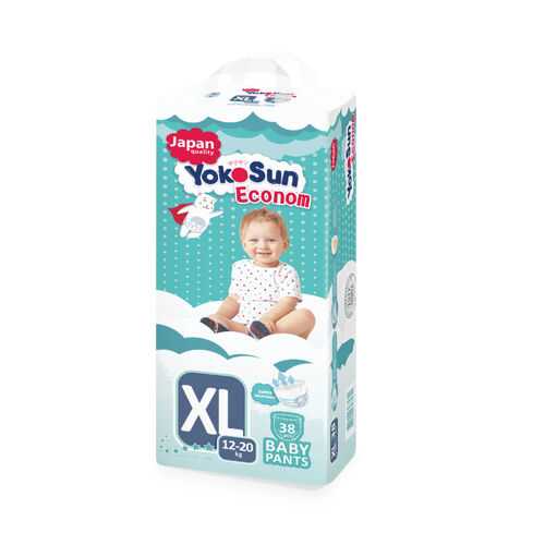 Подгузники-трусики YokoSun ECONOM XL (12-20 кг) 38 шт.