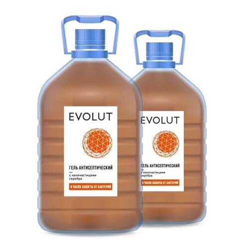 Антисептический гель Evolut с наночастицами серебра 5000 мл