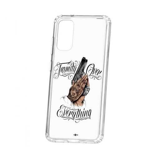 Чехол Kruche Samsung Galaxy S20 Print Семья превыше