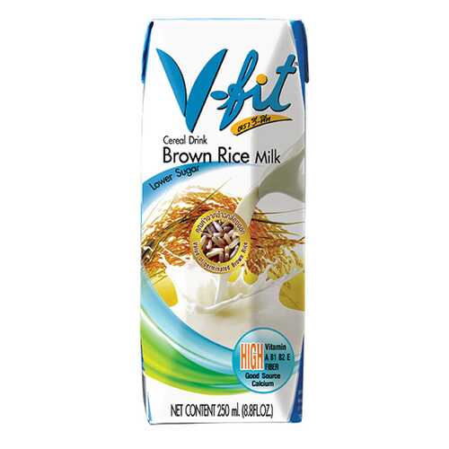 Молоко из коричневого риса V-Fit без сахара 250 мл