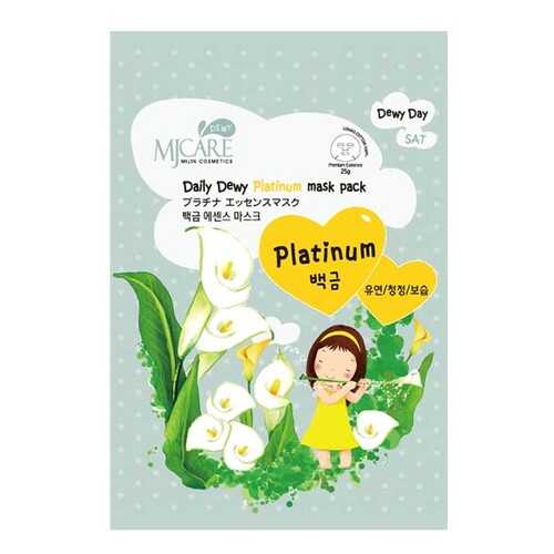 Маска для лица MJ CARE Daily Dewy Platinum Mask Pack 25 г