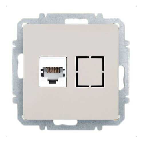 Розетка Еthernet RJ-45 Zakru CLASICO (Слоновая кость)