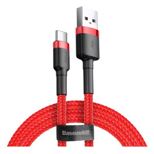 Кабель Baseus Cafule Type-C 1м Red (CATKLF-B)