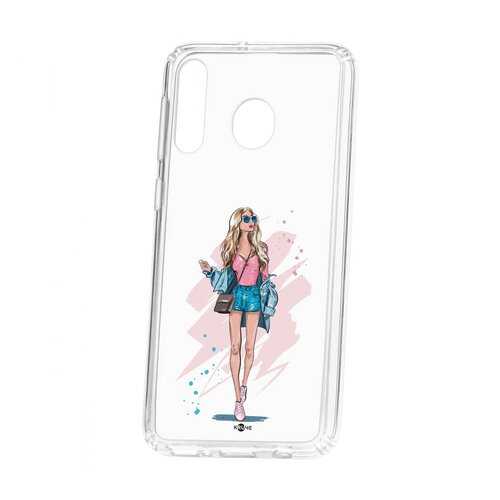Чехол Kruche Samsung Galaxy M30 Print Fashion Girl