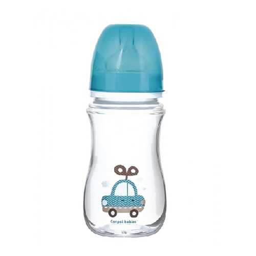 Бутылочка Canpol EasyStart Toys шир. горл., антикол., 240 мл, 3 мес.+, голубая
