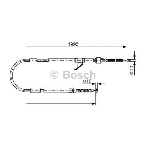 Трос cтояночного тормоза Bosch 1987482069