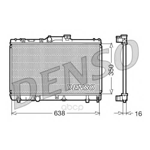 Радиатор системы охлаждения toyota corolla 1.6 ae100 91-96 Denso DRM50013