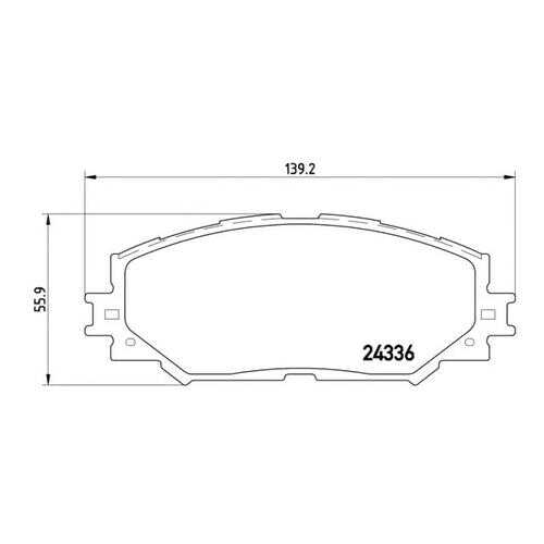Комплект тормозных колодок Brembo P83082