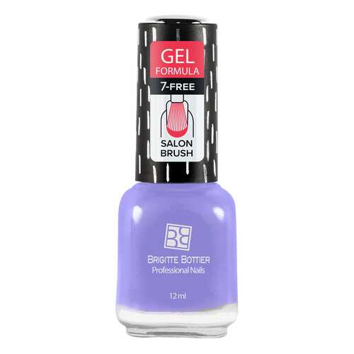 Лак с гелевым эффектом Brigitte Bottier Gel Formula тон 40 голубая сирень, 12 мл