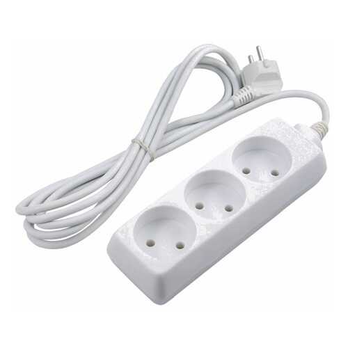 Удлинитель Volsten S 3x1,5, 3 розетки, 1,5 м, White