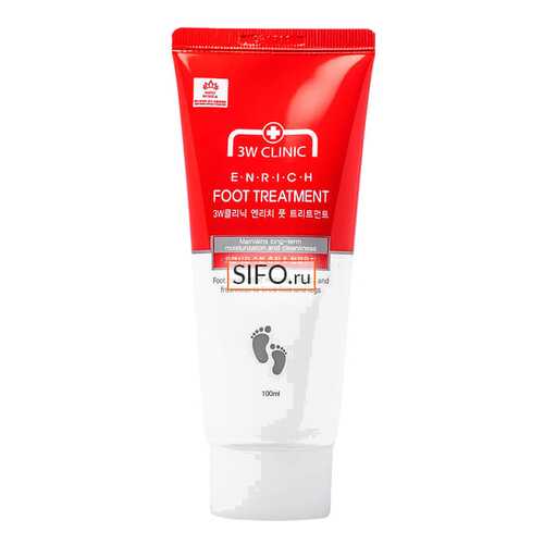 Крем для ног 3W Clinic Enrich Foot Treatment 100 мл