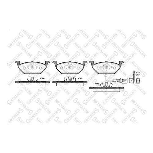 Комплект тормозных дисковых колодок Stellox 644 021B-SX