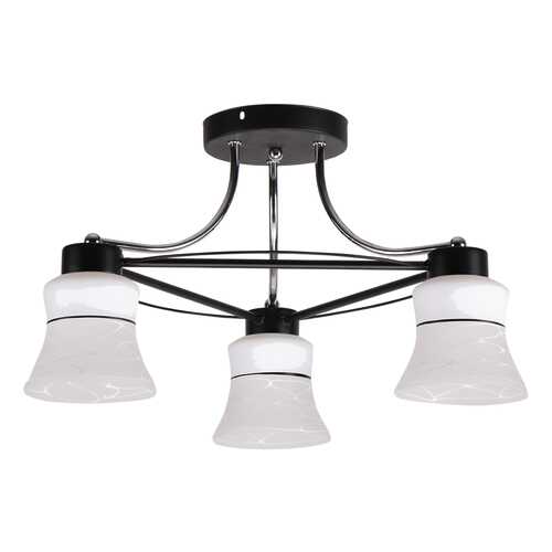 Люстра потолочная 3х60Вт E27 IMEX MD.51423-3-S BK+CH