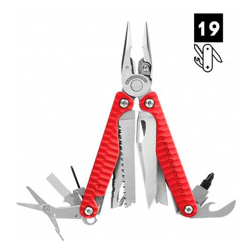 Мультитул Leatherman Charge Plus G10 красный 19 опций