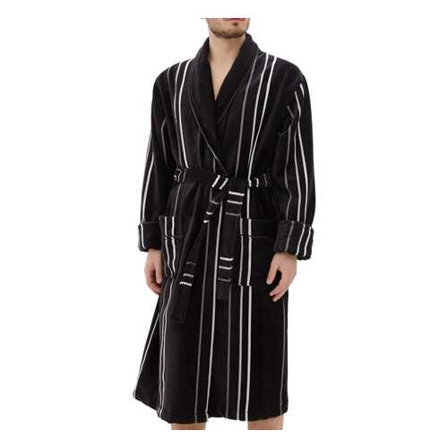 Халат махровый Мужской Luisa Moretti 6072 black черный L