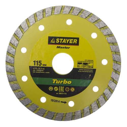 Диск алмазный отрезной по бетону Stayer 36673-115