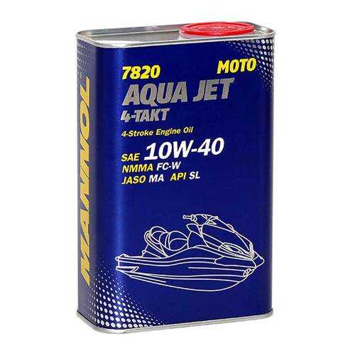 7820 MANNOL 4-Takt Aqua Jet 10W-40 1 л. (metal) Синт. моторное масло