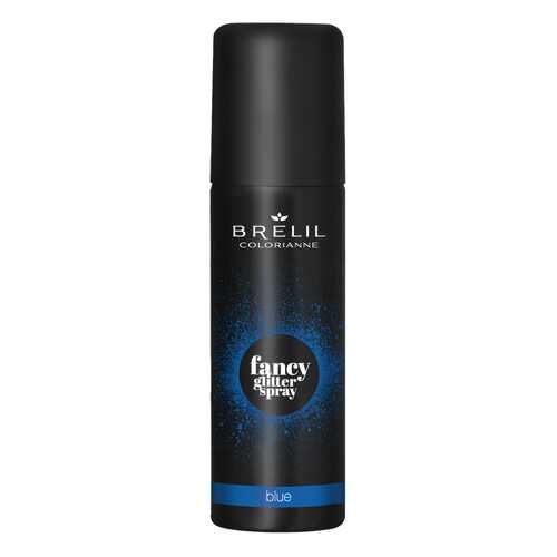 Спрей-макияж для волос Brelil Colorianne Fancy Glitter Spray синий с блестками 75 мл