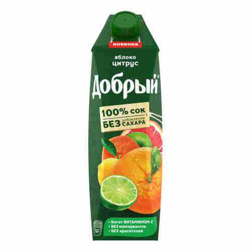 Сок Добрый Яблоко-цитрус 1л