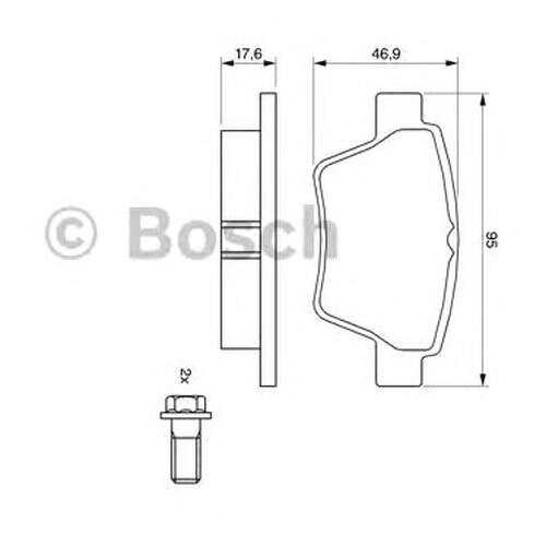 Комплект тормозных колодок Bosch 0986494099