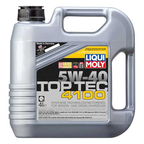 Моторное масло Liqui moly Top Tec 4100 5W-40 4л