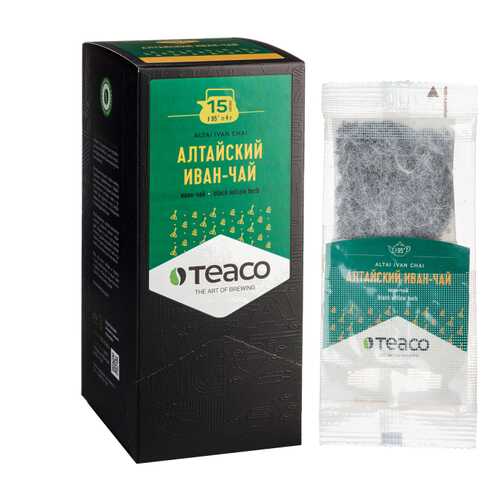 TeaCo Пакетированный травяной чай на чайник Алтайский Иван-чай TEACO, 20 пак. по 4 г