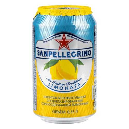 Напиток среднегазированный Sanpellegrino лимонный жестяная банка 0.33 л