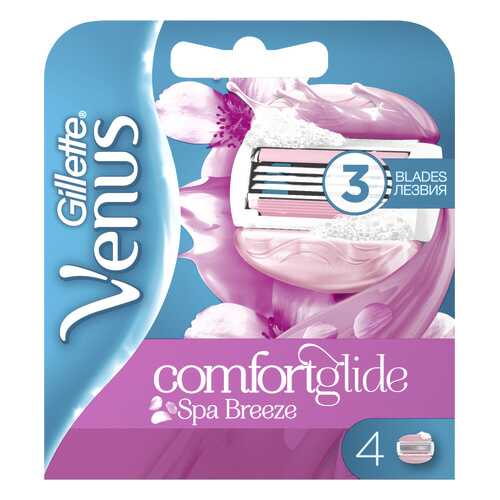 Сменные кассеты Gillette Venus Breeze SPA cо встроенными полосками с гелем для бритья 4 шт