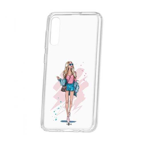 Чехол Kruche Samsung Galaxy A50 2019 Print Fashion Girl